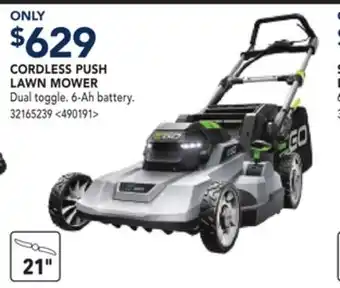 RONA EGO CORDLESS PUSH LAWN MOWER offer