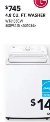 RONA LG 4.8 CU. FT. WASHER offer