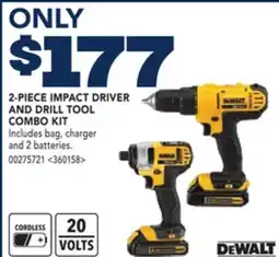 RONA Dewalt 2 PIECE IMPACT DRIVER AND DRILL TOOL COMBO KIT offer