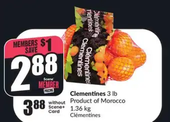 FreshCo Clementines 3 lb Product of Morocco 1.36 kg offer