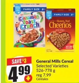 FreshCo General Mills Cereal Selected Varieties 526-778 g offer