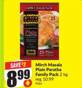 FreshCo Mirch Masala Plain Paratha Family Pack 2 kg offer