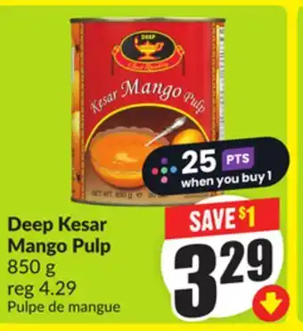 FreshCo Deep Kesar Mango Pulp 850 g offer