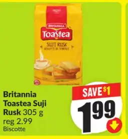 FreshCo Britannia Toastea Suji Rusk 305 g offer