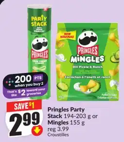 FreshCo Pringles Party Stack 194-203 g or Mingles 155 g offer