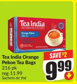 FreshCo Tea India Orange Pekoe Tea Bags 216 pk offer