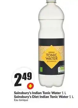 FreshCo Sainsbury's Indian Tonic water 1 L sainsbury's Diet Indian tonic Water 1 L offer