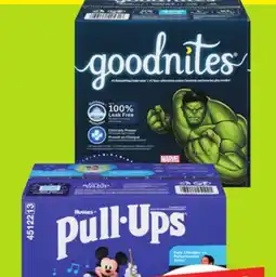 FreshCo Huggies Pull-Ups 48-74 pk or Goodnites Youth Pants 28-44 pk Selected Varieties offer