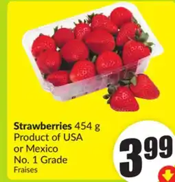 FreshCo Strawberries 454 g Product of USA or Mexico No. 1 Grade offer