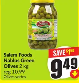 FreshCo Salem Foods Nablus Green Olives 2 kg offer