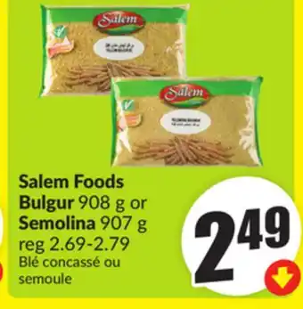 FreshCo Salem Foods Bulgur 908 g or Semolina 907 g offer