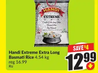 FreshCo Handi Extreme Extra Long Basmati Rice 4.54 kg offer