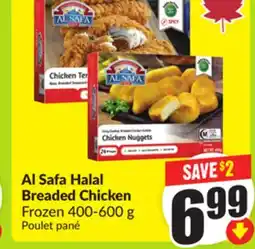 FreshCo Al Safa Halal Breaded Chicken Frozen 400-600 g offer