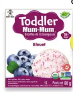 Walmart Toddler Mum-Mum Snacks or Organic Snacks offer