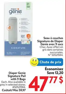 Walmart Diaper Genie Signature Pail Diaper Genie Signature Pail offer