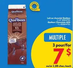 Walmart Québon Chocolate Milk offer