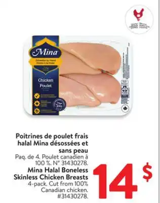 Walmart Mina Halal Boneless Skinless Chicken Breast offer