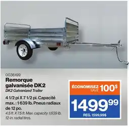 Patrick Morin DK2 Galvanized Trailer offer