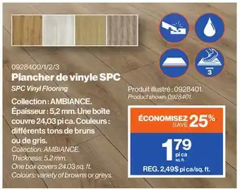 Patrick Morin SPC Vinyl Flooring offer