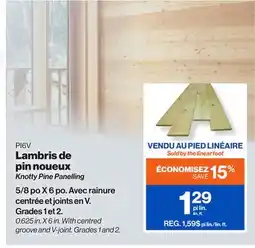 Patrick Morin Knotty Pine Panelling offer