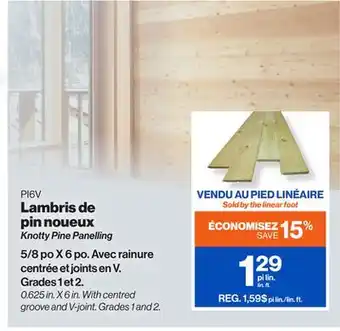 Patrick Morin Knotty Pine Panelling offer
