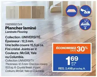 Patrick Morin Laminate Flooring offer