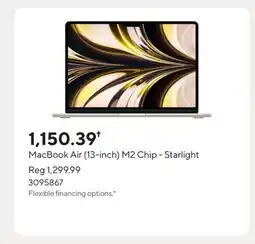 Staples MacBook Air (13-inch) M2 Chip - Starlight offer