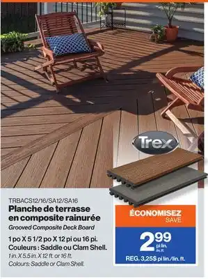 Patrick Morin Grooved Composite Deck Board offer