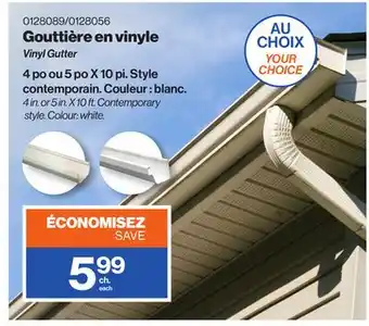 Patrick Morin Vinyl Gutter offer