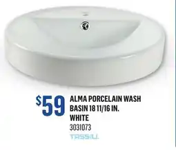 Canac Alma Porcelain Wash Basin 18 11/16 in offer