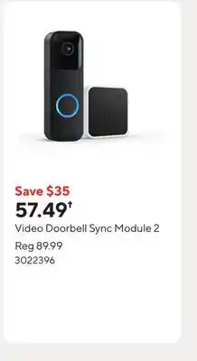 Staples Video Doorbell Sync Module 2 offer