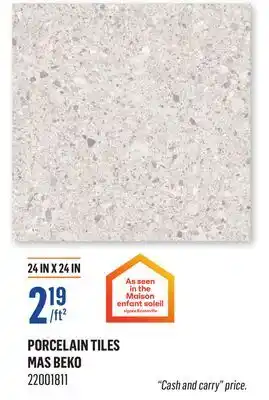 Canac Porcelain Tiles offer