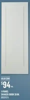 Canac 1-panel Shaker Door offer