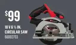 Canac 18 V 6 1/2 in. Circular Saw offer