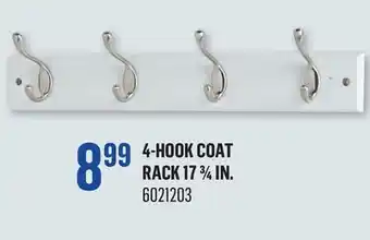 Canac 4-Hook Coat Rack 17 3/4 in offer