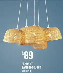 Canac PENDANT BAMBOO 5-LIGHT offer