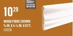 Canac Wood Fibre Crown 5/8 in. x 4-1/8 in. x 8 ft offer