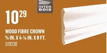 Canac Wood Fibre Crown 5/8 in. x 4-1/8 in. x 8 ft offer