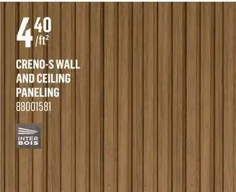 Canac Creno-S Wall and Ceiling Paneling offer