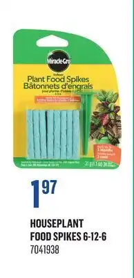 Canac Houseplant Food Spikes 6-12-6 offer