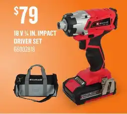 Canac 18 V 1/4IN. IMPACT DRIVER SET offer