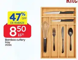 Rossy Bamboo cutlery tray offer