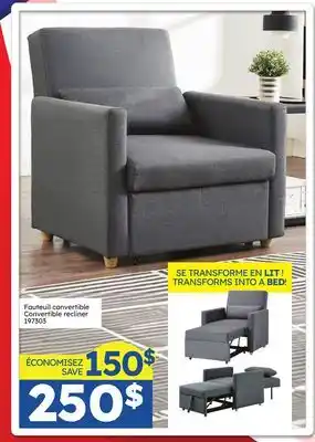 Rossy Convertible recliner offer