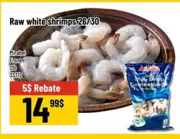 Mayrand Raw white shrimps 26/30 Mirabel Frozen 2lb offer