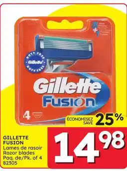 Rossy GILLETTE FUSION Razor blades offer