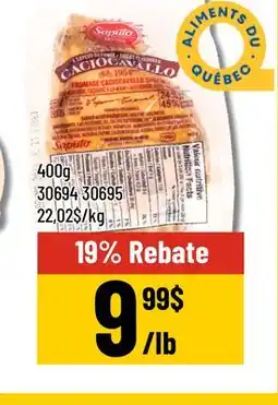 Mayrand Caciocavallo 400g Saputo From Quebec offer