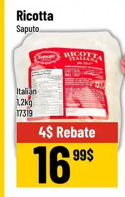 Mayrand Ricotta Italian 1,2kg Saputo offer