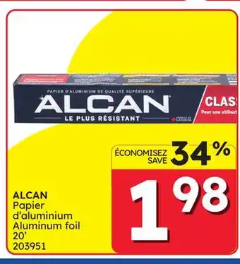 Rossy ALCAN Aluminum foil offer