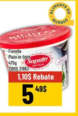 Mayrand Ricotta Fiorella Plain or light 475g Saputo From Quebec offer