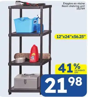 Rossy Resin shelving unit offer